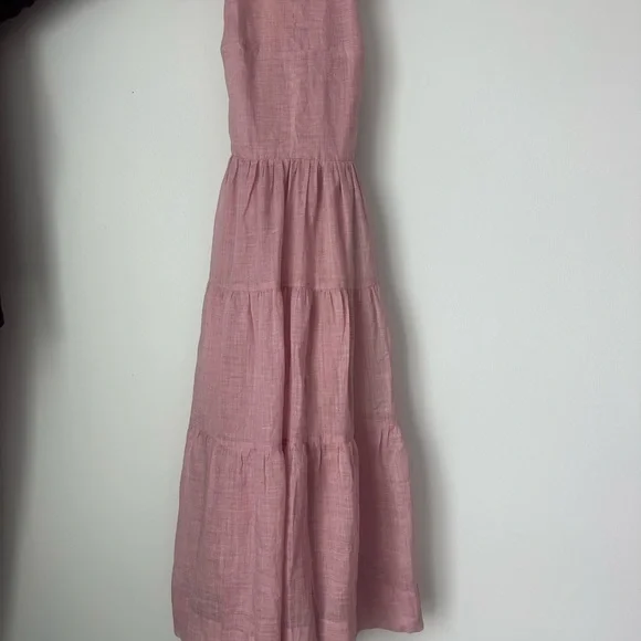 Elegant Pink Strappy Dress - Picture 6 of 6